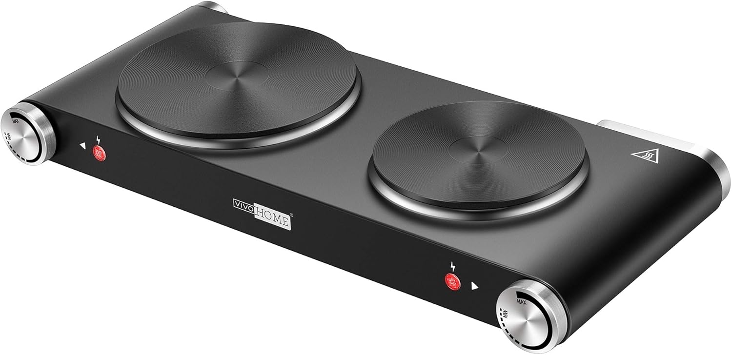 electric countertop double burner