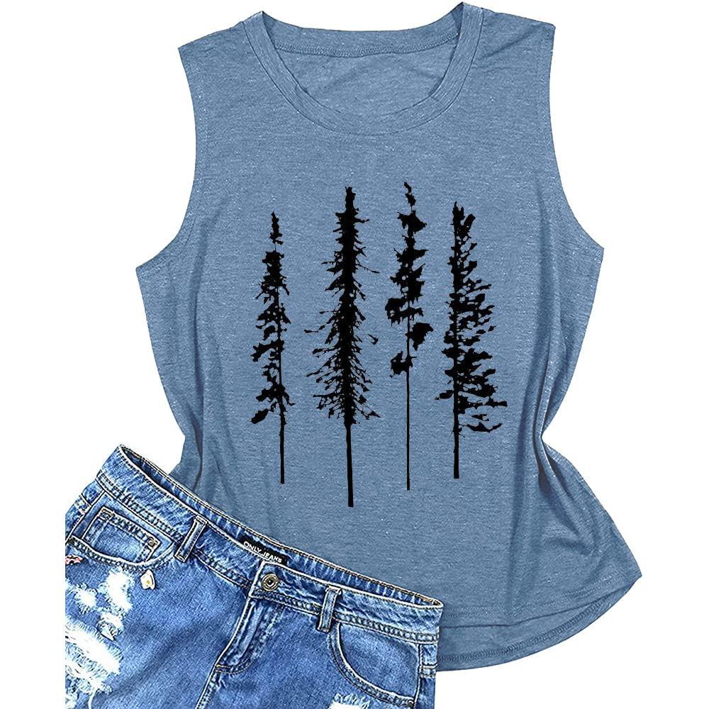 Women No One Likes A Shady Beach Tank Tops Casual Summer Funny Graphic Tees Sleeveless Loose Novelty Cruise Vacation Shirts