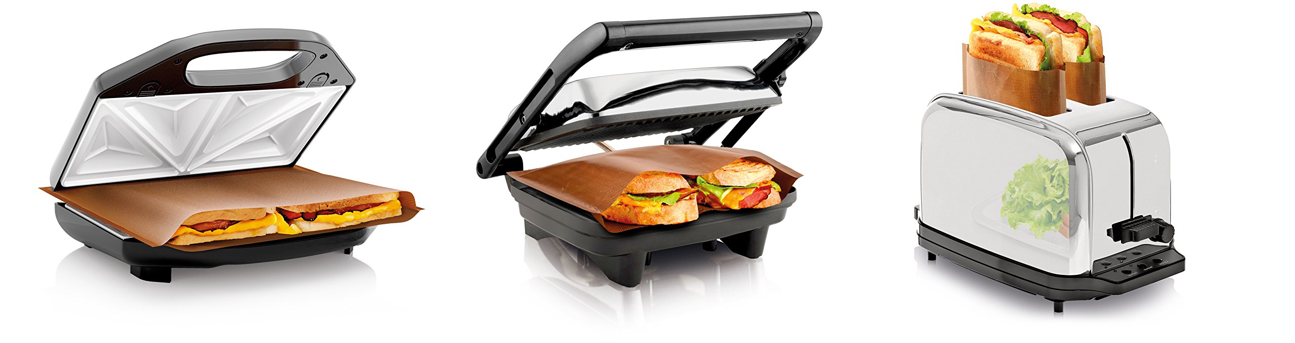 Image secondaire de Sacs Anti-Adhésifs Réutilisables Tescoma - Marron