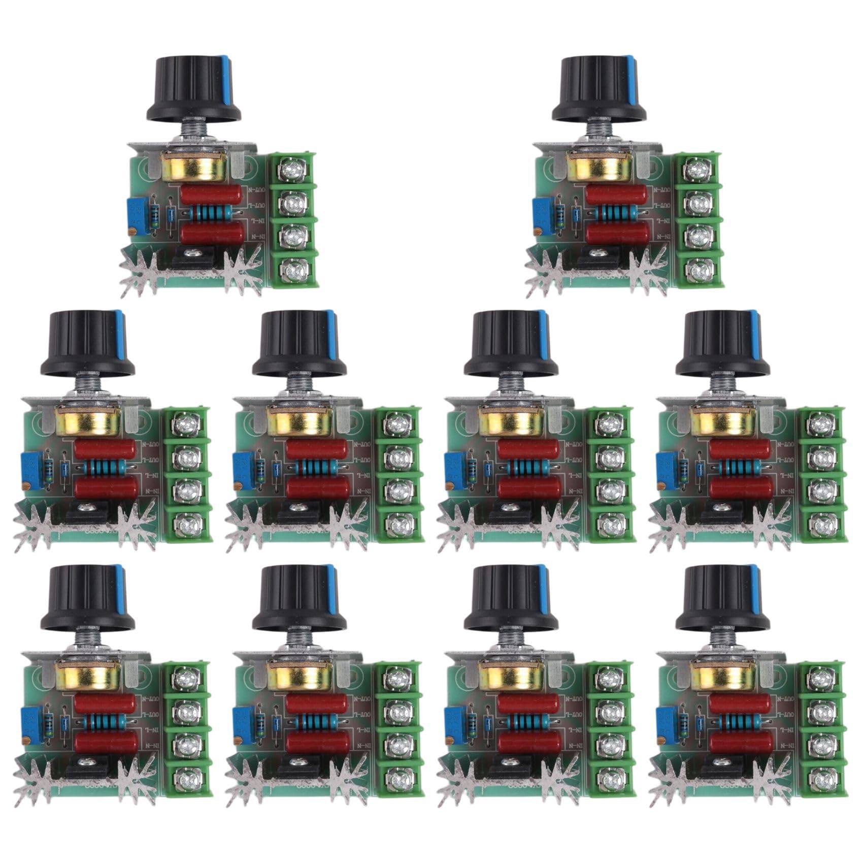 Jnchdghwa As Shown 10X Regulator Of Voltage Controller Speed Dimmer Scr 2000W Ac 220V