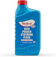 BlueDevil Power Steering Fluid 1 Quart - Seals Leaks, Quiets Squeals, Compatible with GM Ford Chrysler DEXRON-III
