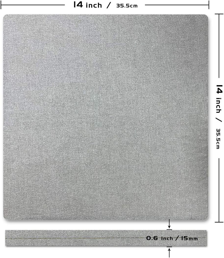 ReArt 14" x 14" Heat Press Mat for Cricut Easypress Both Sides Applicable - Mat for Heat Press Machines and HTV and Iron On Projects