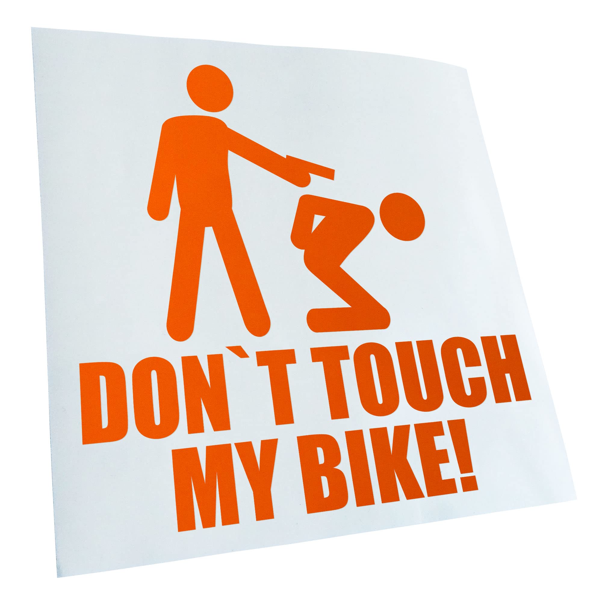 Kiwistar - Car Sticker - Dont Touch My Bike! Sticker for Car, Laptop, Bicycle, Truck, Motorcycle Multi-Coloured JDM Decal Racing