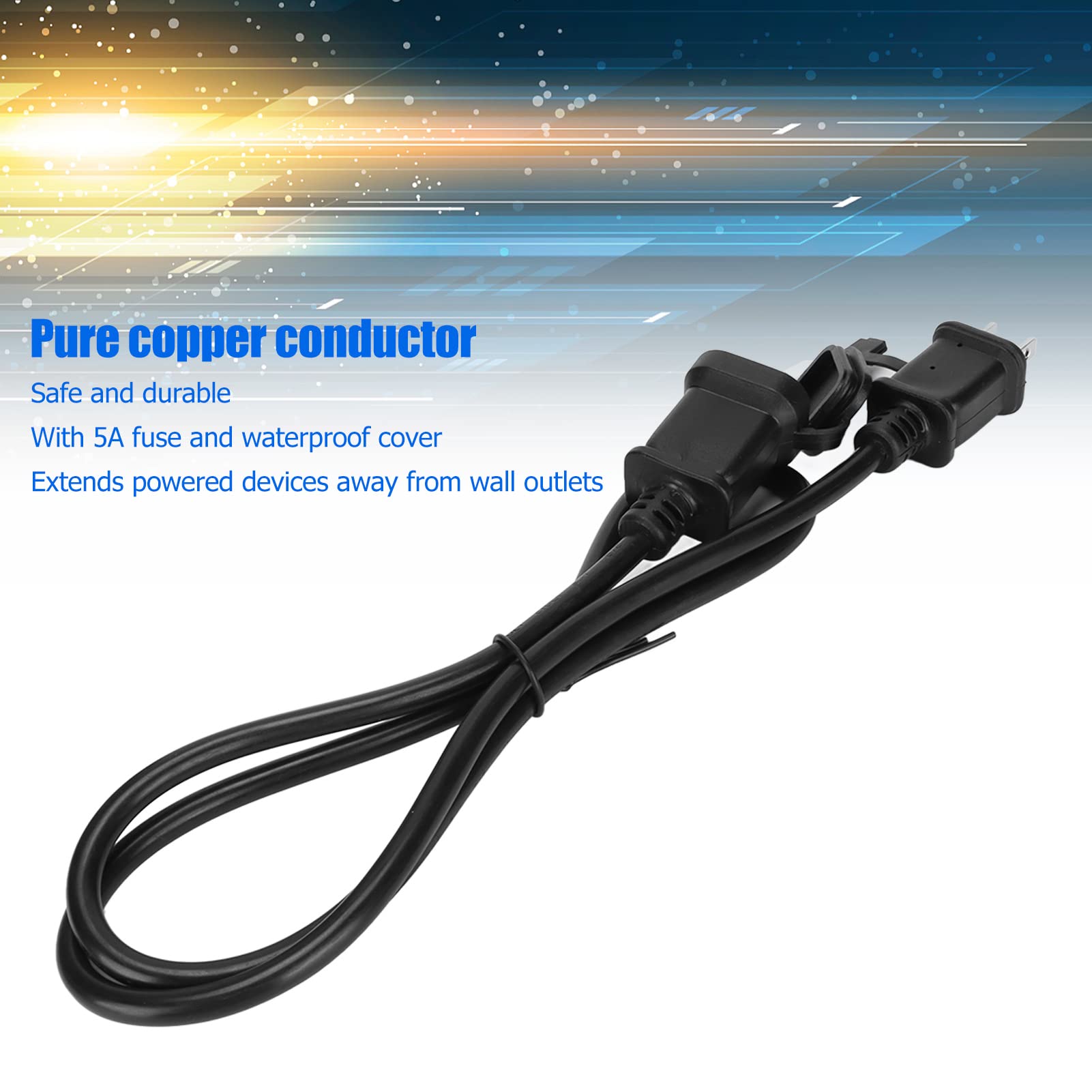 汎用電源ケーブル NEMA 1-15P 約1.5メートル Amazon | NEMA 1 15P - 1 15 電源ケーブル、電源延長ケーブル ホーム