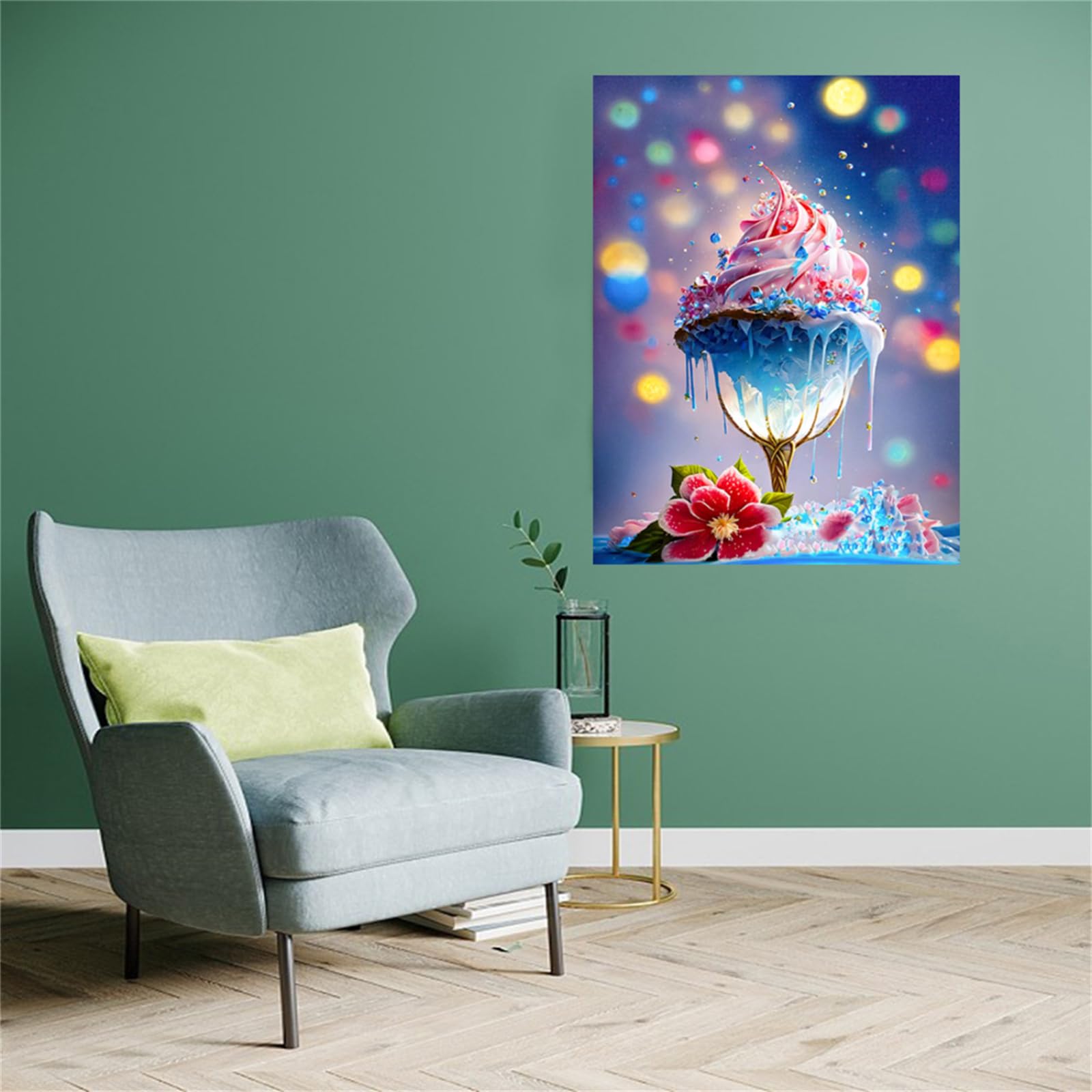Jawecci 5D Diamond Painting – DIY Set Mit Runden Steinen, 30x40 Cm – Für Erwachsene & Anfänger