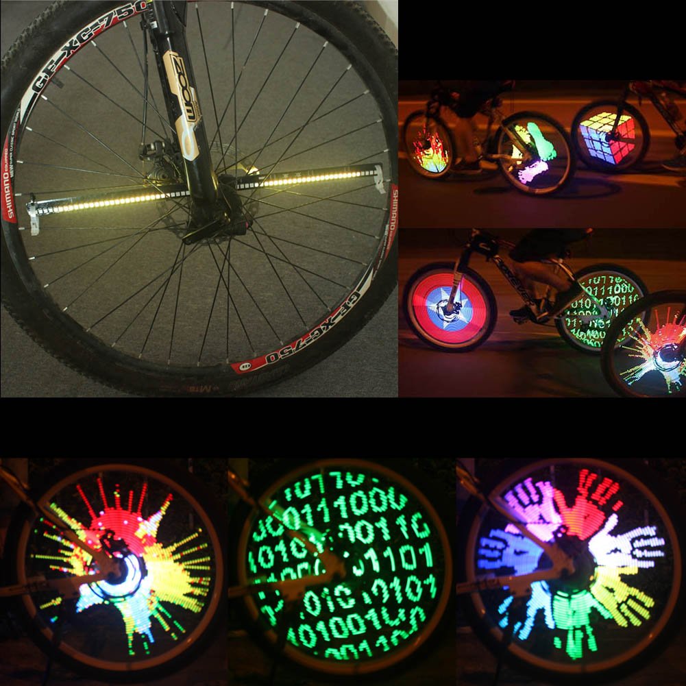 Buy Generic New YQ8003 128 LEDs Patterns Changing Bike Wheel Spoke
