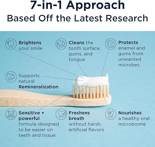 Miniatura 4 de Designs for Health Hydroxyapatite Periobiotic Silver Pasta de dientes + Vitamina D Supreme Bundle – Libre de flúor con probióticos orales