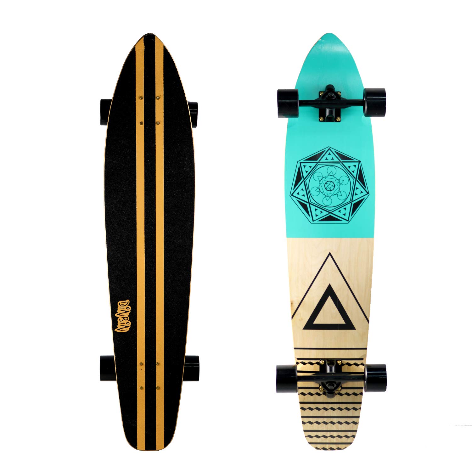 Buy DINBIN 42 Inch Drop Through 8 Ply le Complete Longboards Skateboard