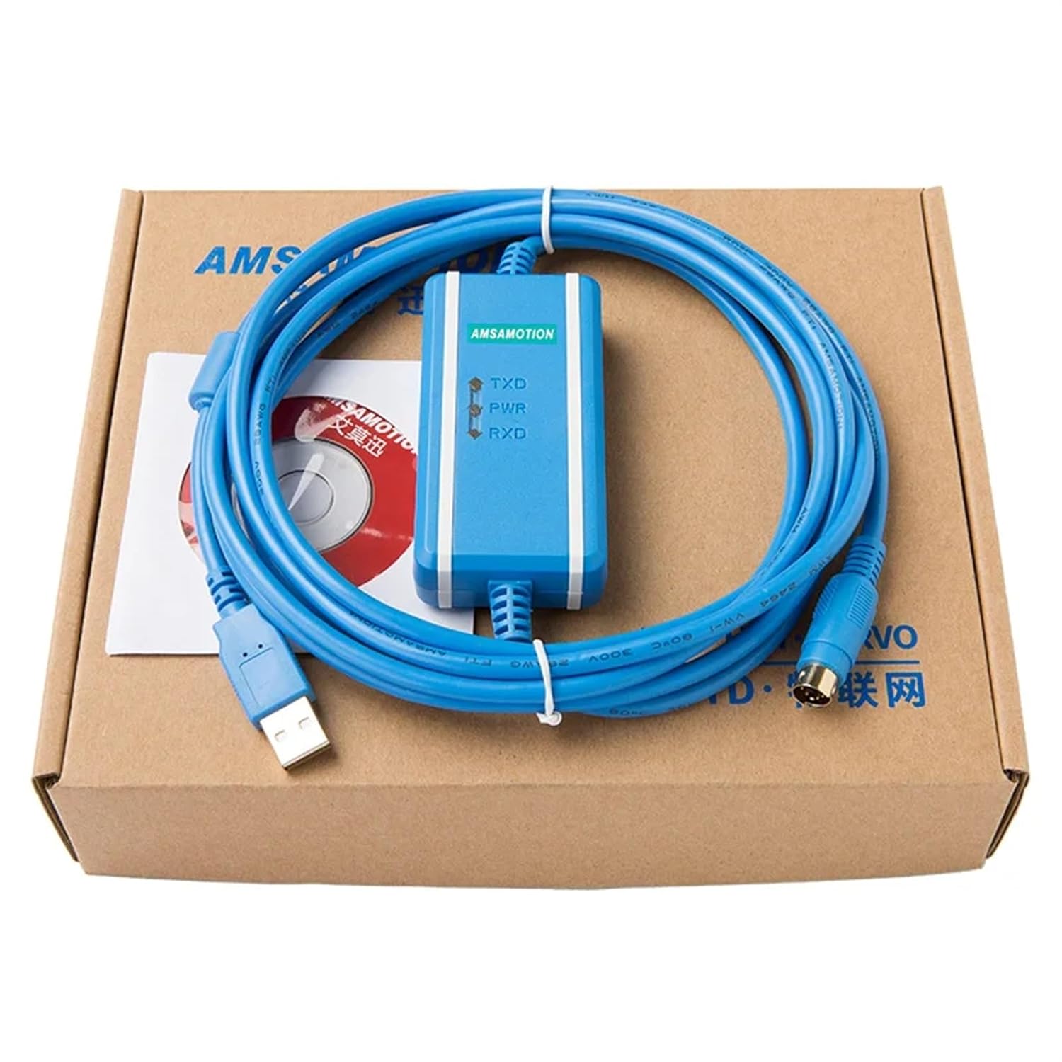 USBACAB230 Programming Cable USB to RS232 Adapter for USB-DVP ES EX EC SE SV SS Series(2017updated Version)