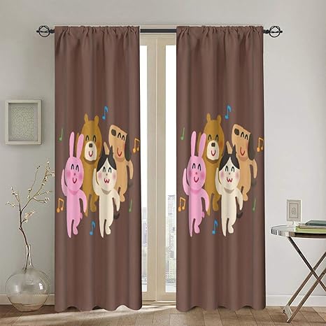 Amazon Co Jp のある生地 防寒 断熱カーテンカーテン 遮光布 カーテンいらすとや 1 速乾性 軽量 自然 保温 省エネ 1級遮光 2枚リビングルーム オシャレ 寝室装飾 遮光カーテン ホーム キッチン