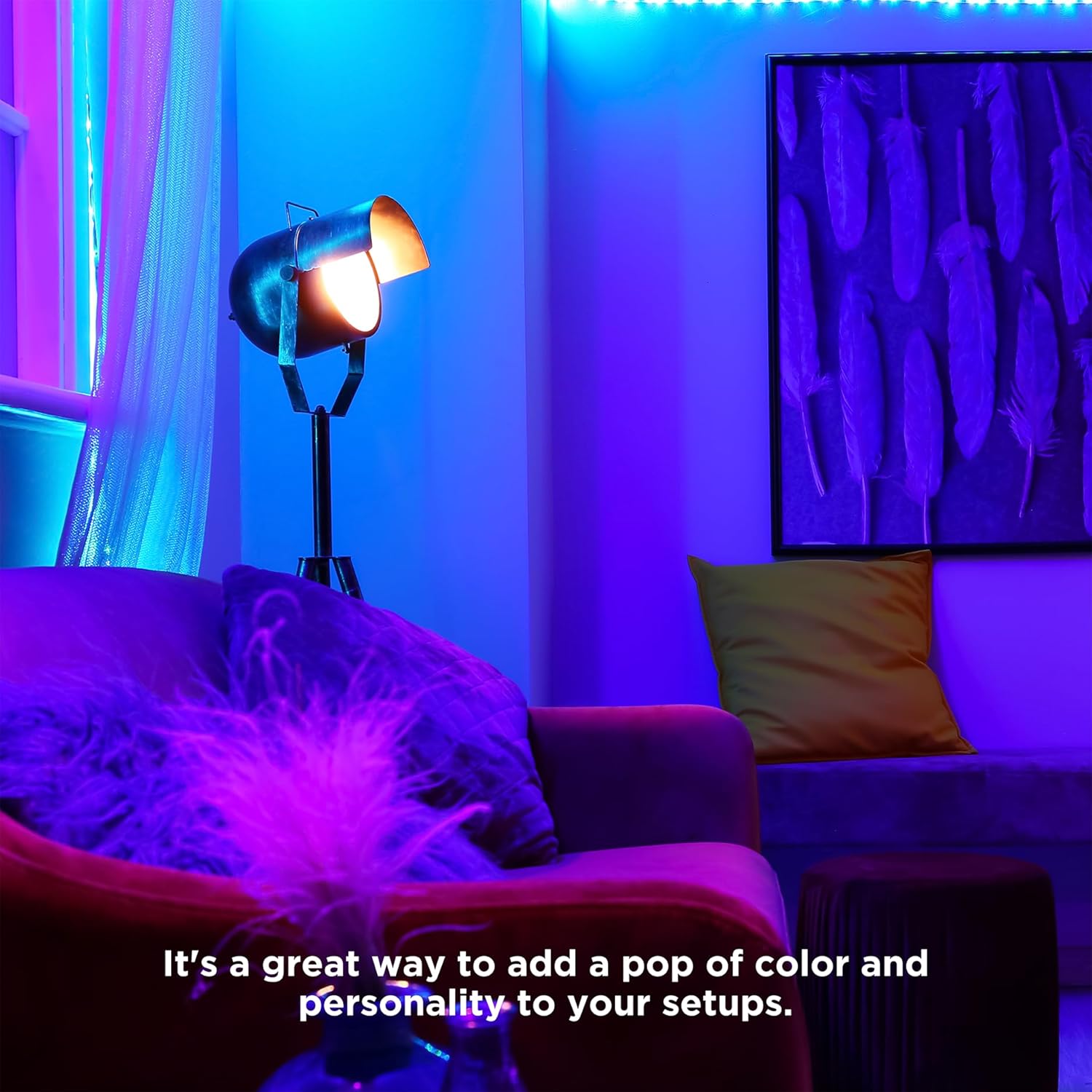 SLEEKLIGHTING 13 Watt Spiral CFL Light Bulb,- UL Approved- 120 Volt, E26 Medium Base. (Pack of 4) (Black and Orange)