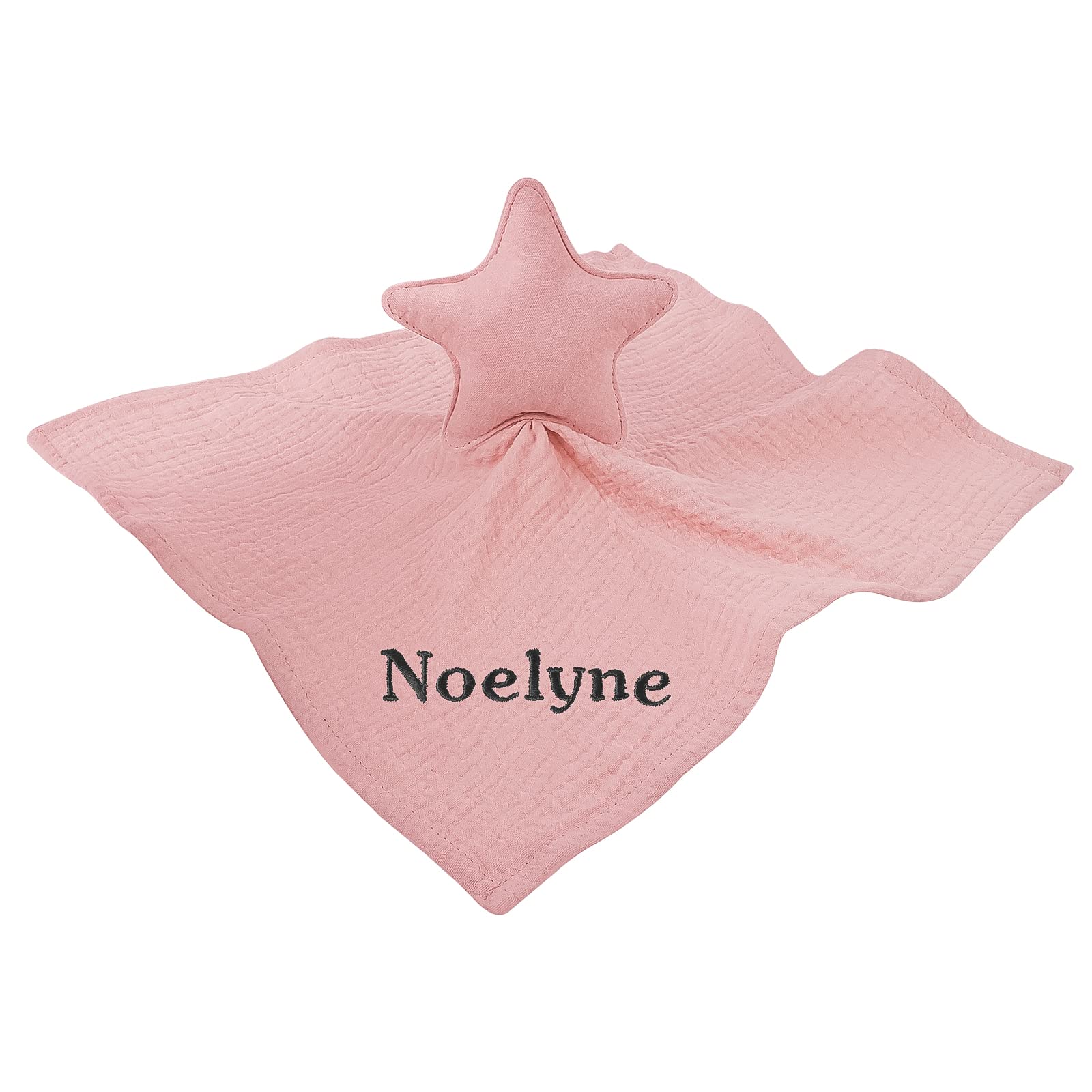 Doudou Portaciuccio Personalizzato Con Nome - Coperta Di Sicurezza In Mussola Di Cotone Per Neonati, Koala - Foto 10