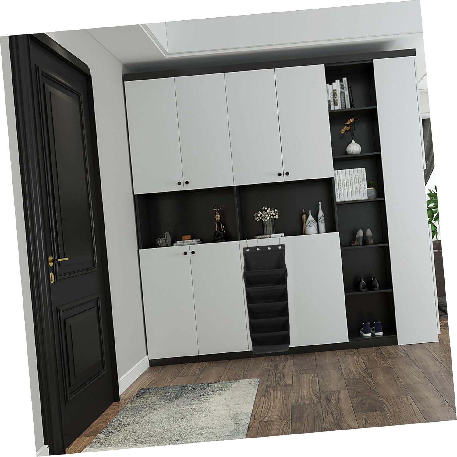 GLEAVI Multi Function Hanging Organizer Bag Wall Mounted Storage for Shoes Hats More Versatile Door Organizer for Bedroom Bathroom Kitchen Office