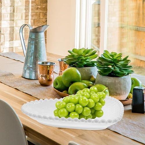 Miniatura 4 de Hemoton Plato de ensalada de postre en forma de corazón, platos llanos de cerámica de 6.9 pulgadas, platos de corazón para postres, aperitivos,