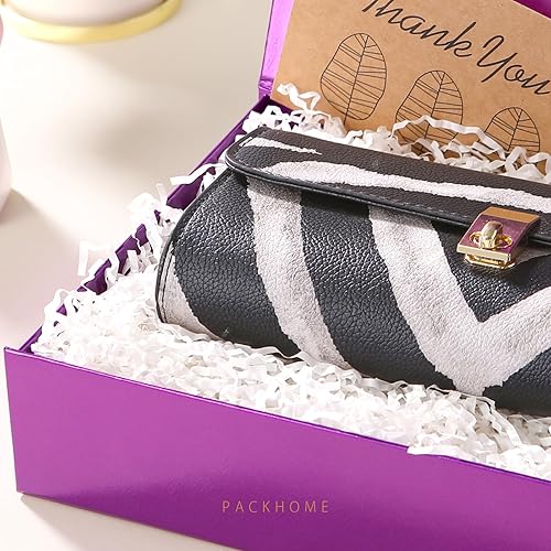 Miniatura 2 de PACKHOME Caja de regalo de 11 x 7.8 x 2.3 pulgadas, caja de regalo con tapa, caja resistente para camisas con tapa magnética para envolver regalos