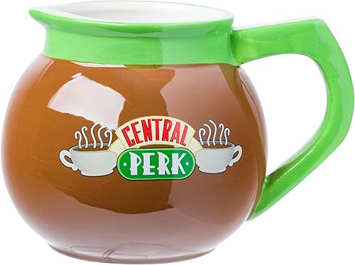 Silver Buffalo Friends Central Perk - Taza de cerámica esculpida en 3D, 20 onzas