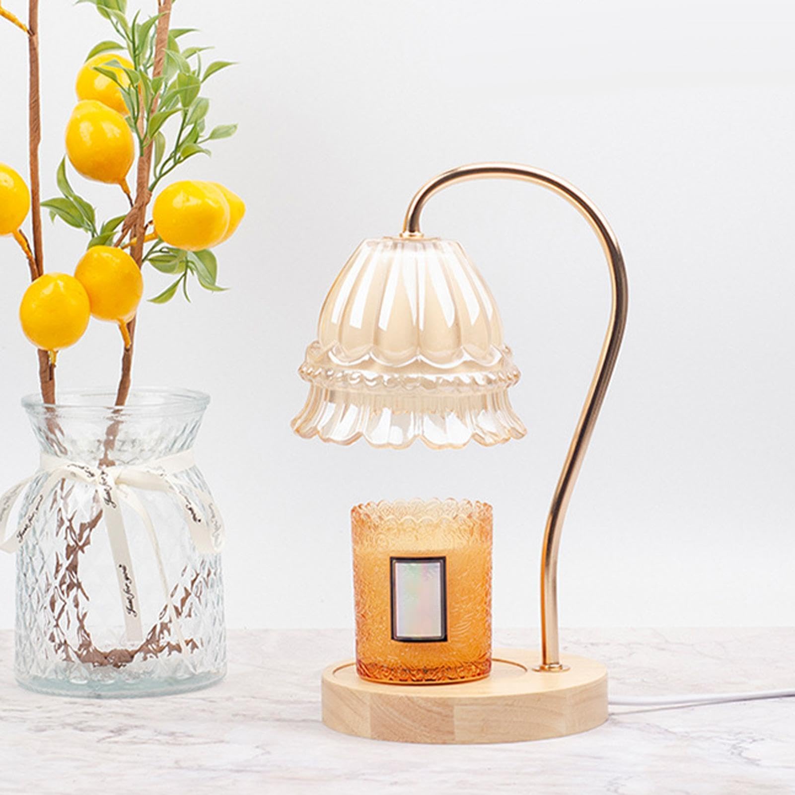 Generico Luce scalda, Lampada scalda| Lampada a candela che scioglie la luce | per sciogliere dimmerabile, lampada per sciogliere per sala studio, soggiorno, tavolo