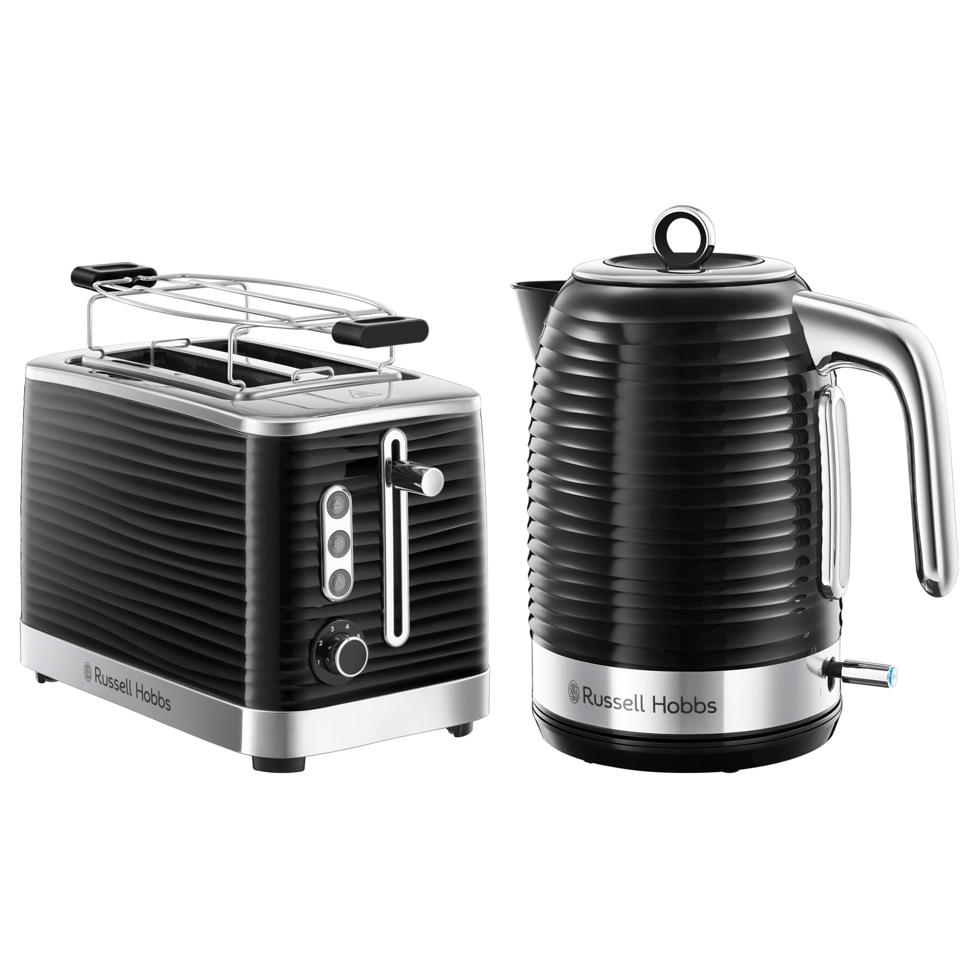 Russell Hobbs Inspire Frühstückset Wasserkocher 1,7l 2400W Toaster 2 Scheiben 24361-70 24371-56