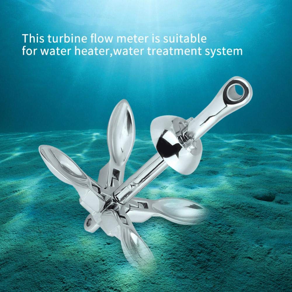 KIMISS Ancla Grapnel Plegable para Ba, 0.7KG Acero Inoxidable, Ancla para Emba ciones Pequeñas, Yate o Lancha, Diseño Compacto y Resistente