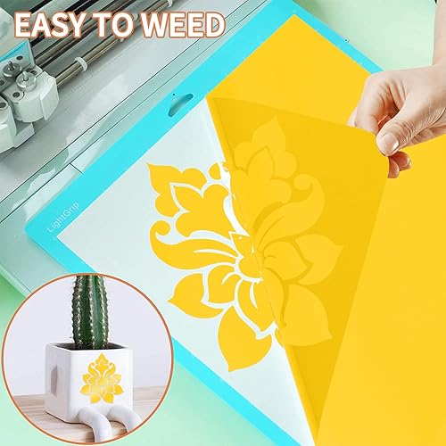 Miniatura 10 de Prime Vinyl Rollo de vinilo permanente azul brillante, 12 pulgadas x 35 pies, rollo de vinilo autoadhesivo azul brillante para Silhouette Cameo,