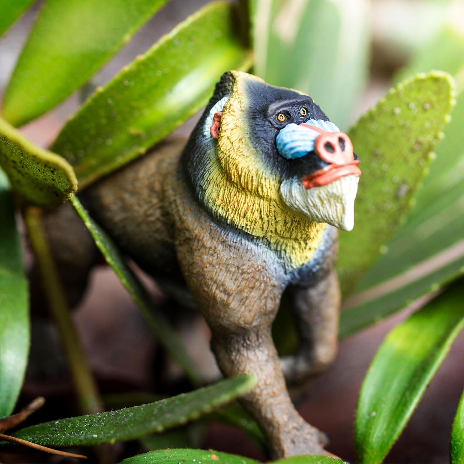 Safari Ltd. Mandrill - Realistic 3.75" Baboon Figure - Educational Toy for Boys, Girls, and Kids Ages 3+