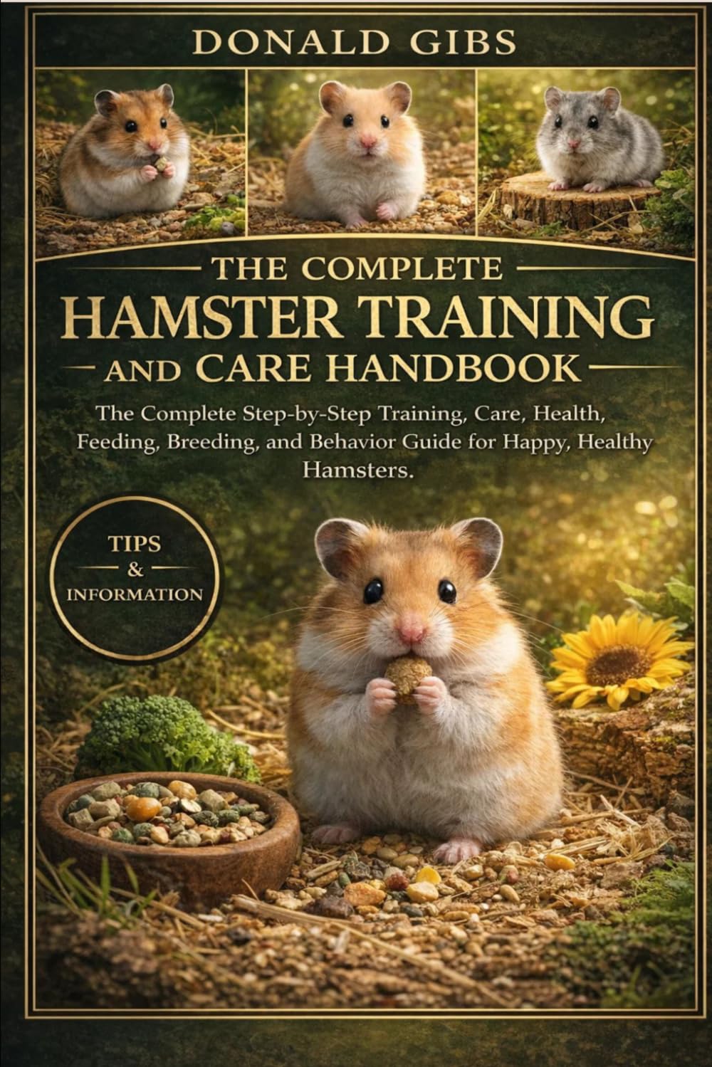 THE COMPLETE HAMSTER TRAINING AND CARE HANDBOOK: The Complete Step-by-Step Training, Care, Health, Feeding, Breeding, and Behavior Guide for Happy, Healthy Hamsters.