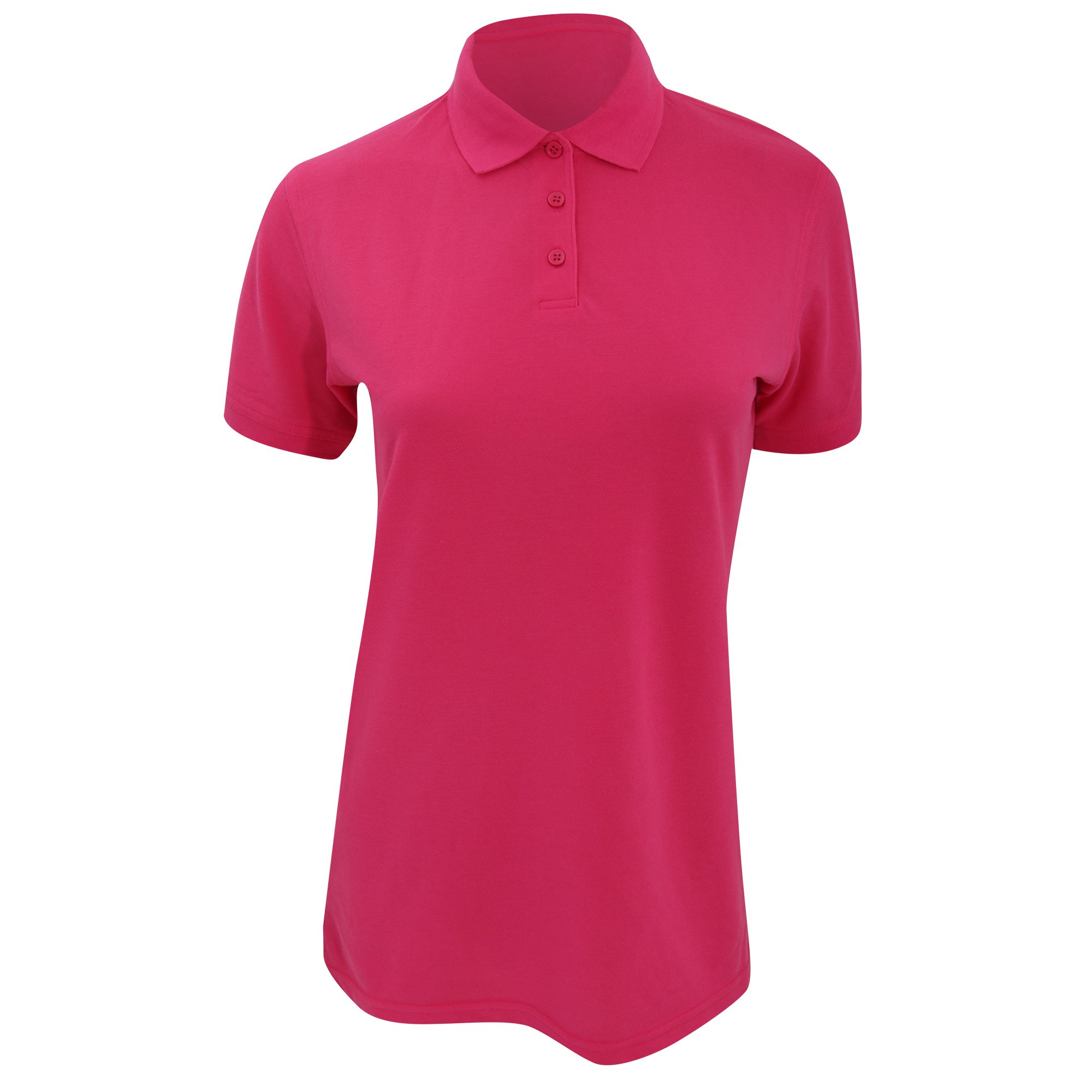 Kustom Kit - Short Sleeve Polo - Women, Raspberry, 12 (M)