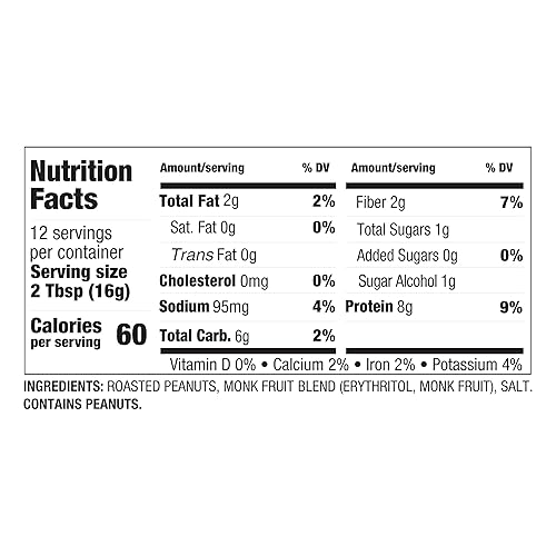 Miniatura 2 de PBfit Mantequilla de maní en polvo sin azúcar maní en polvo de cacahuetes prensados tostados reales sin azúcar añadida 7 onzas