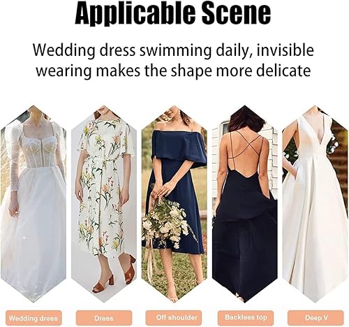 Miniatura 7 de Sujetador adhesivo de silicona elevador, sujetadores adhesivos para mujer, sujetadores adhesivos sin tirantes, brasier reutilizable Invisilift para