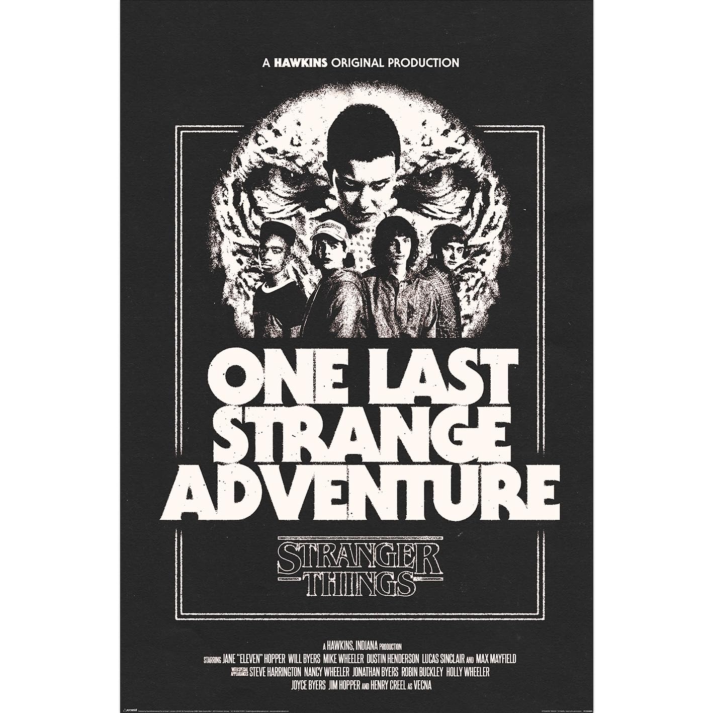 Pyramid International Stranger Things 5 (One Last Adventure) 91.5cm x 61cm Maxi Poster, Official Licensed Netflix Wall Art, One Size