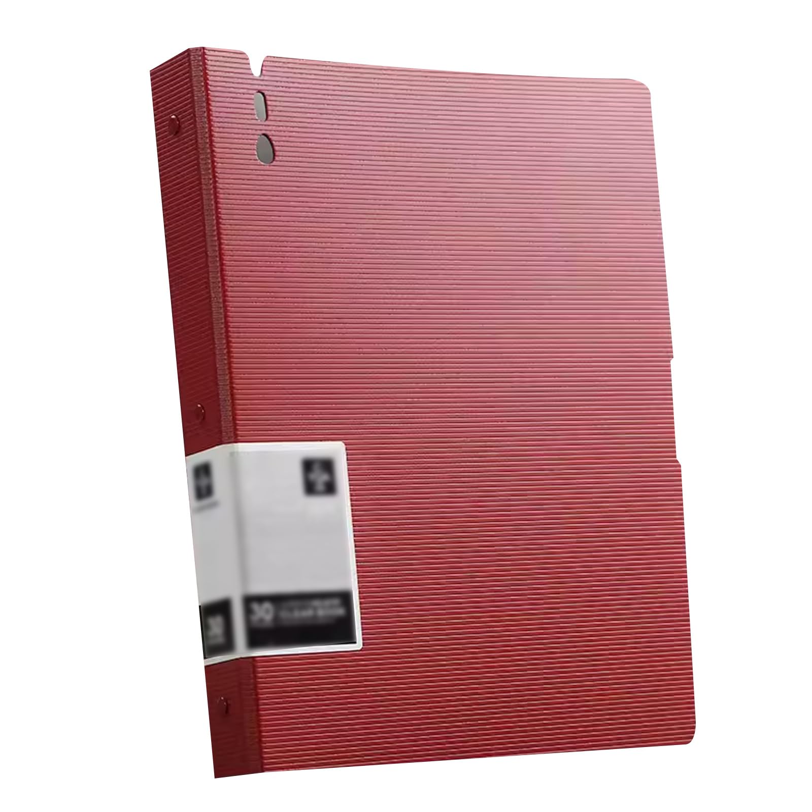 Display-Ordner, A4-Präsentationsordner mit Taschen – Aufbewahrungsbuch for Präsentationsdokumente for Büro, Zuhause und Schule(Red,60 pages)