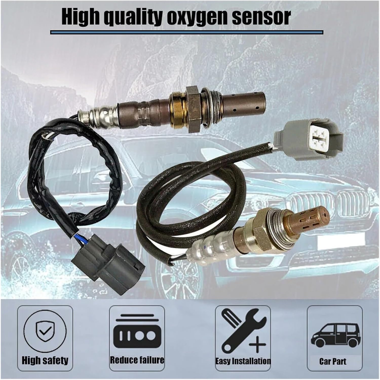 234-9005 234-4125 Upstream+Downstream Lambda Oxygen O2 Sensor Compatible For Honda CR-V CRV 2.4L 36531-PPA-305 36532-PPA-A01 2002 2003 2004