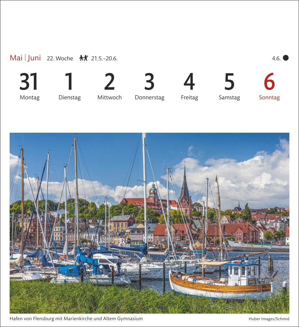 Ostseeküste Sehnsuchtskalender 2027 - Wochenkalender mit 53 Postkarten: Leuchttürme und Sanddünen in einem Foto-Kalender voller Urlaubsfeeling. ... in einem dekorativen Tischkalender.