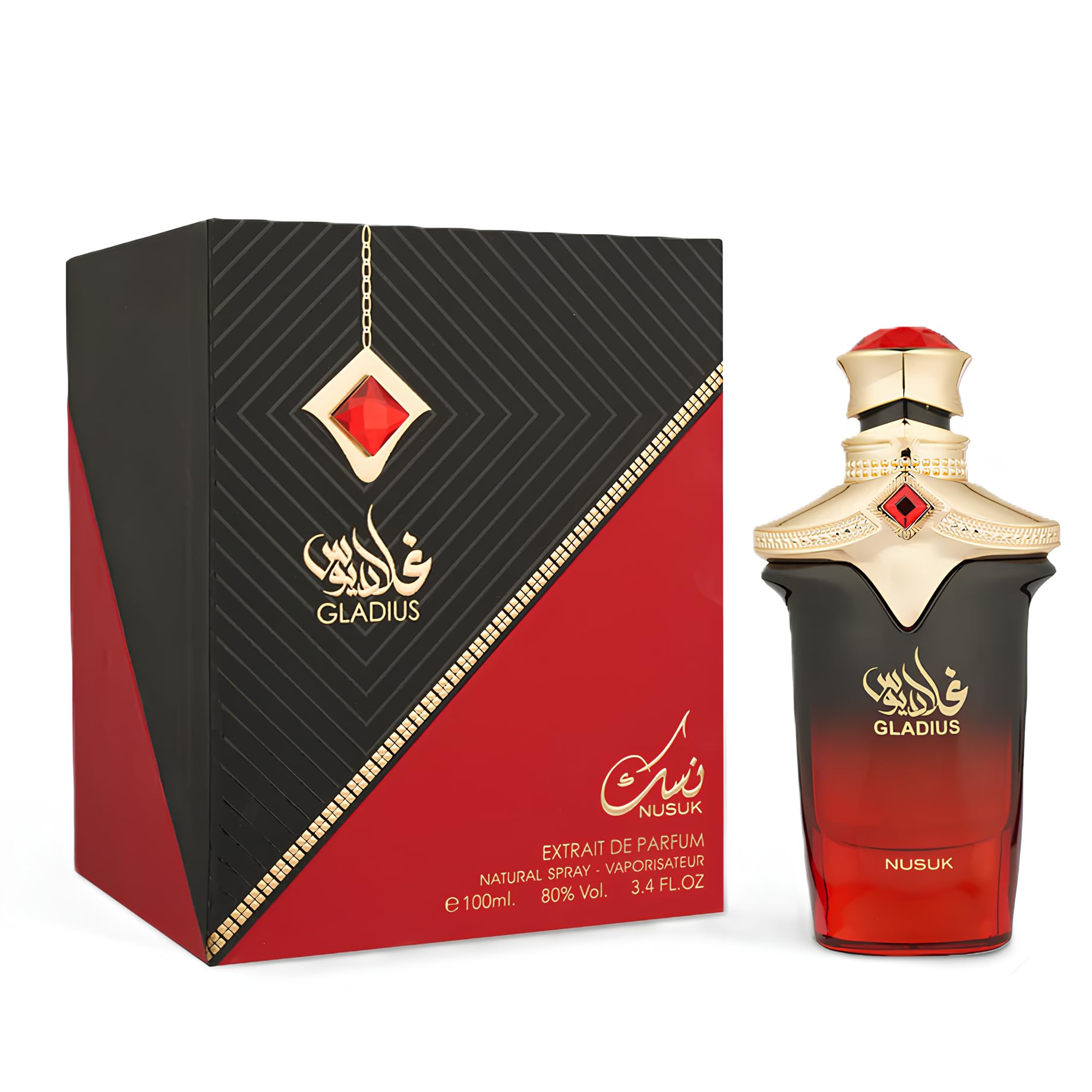 Nusuk Gladius Fruity, Spicy, Woody, Extrait de Parfum Spray Long-Lasting Fragrance for Men & Women, 100 ml