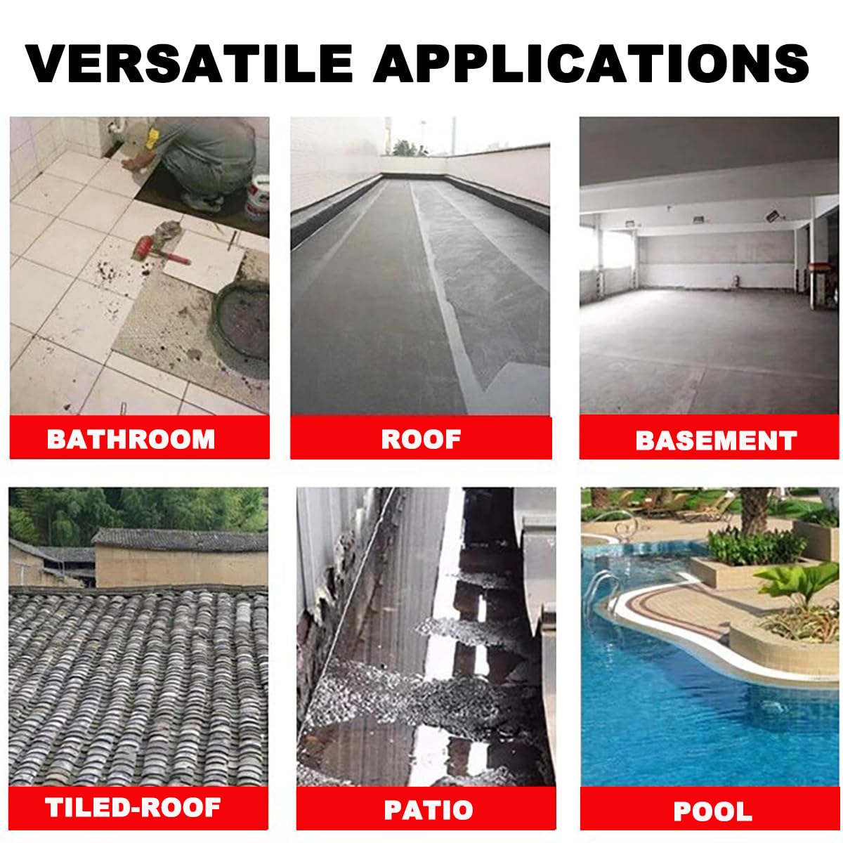 Premium Lámina Impermeabilizante Para Baño Lámina Impermeable Ducha Cinta Impermeable Para Zonas Húmedas Para Baño, Ducha, Terrazas Balcón De 0,8 Mm De Grosor(Size:1.15x50m(3.7x164ft),Color:gris)