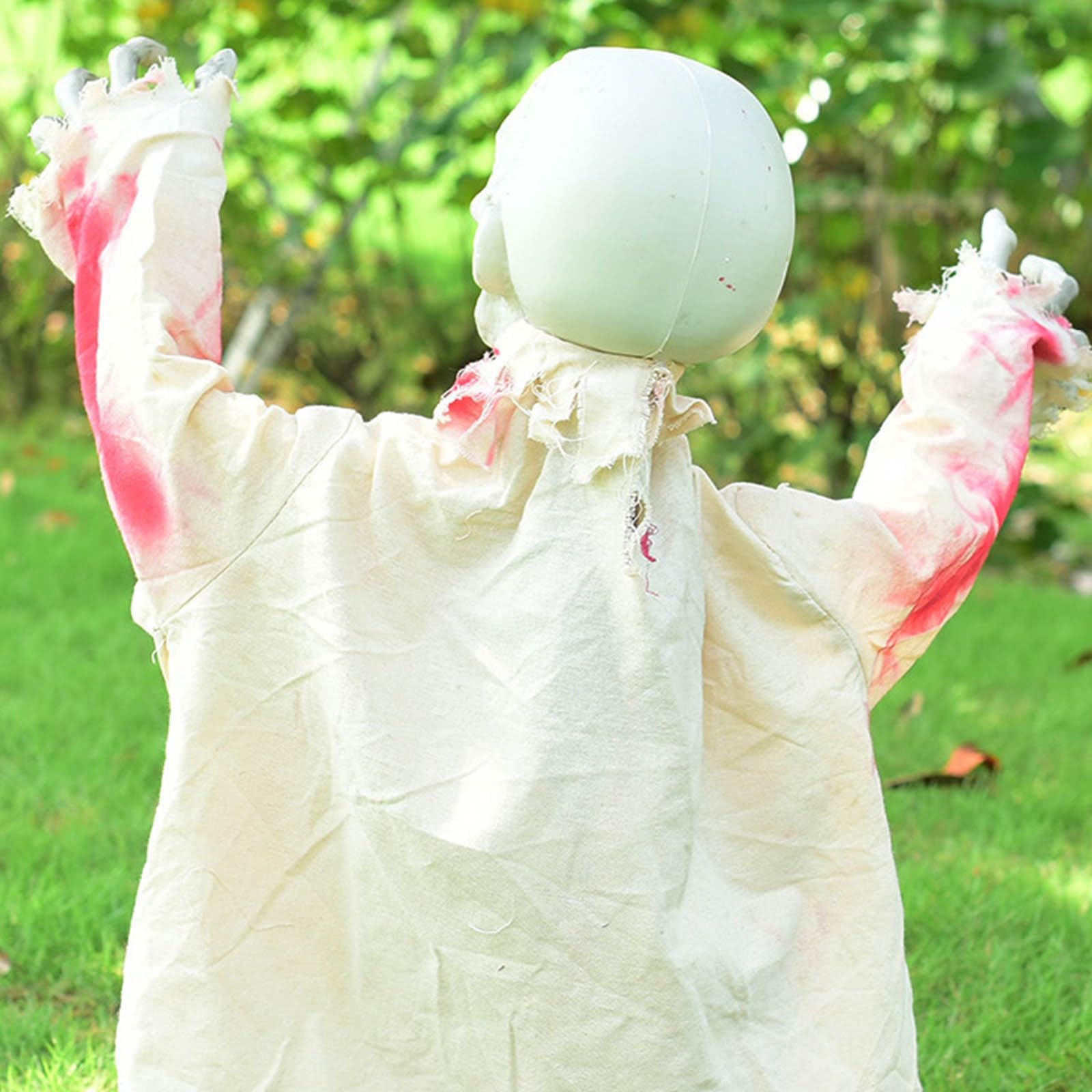 Grim Aspect Effrayant Groundbreaker Halloween Zombie Habillé en Robe Fluide Marine Meilleure Décoration Extérieure Halloween