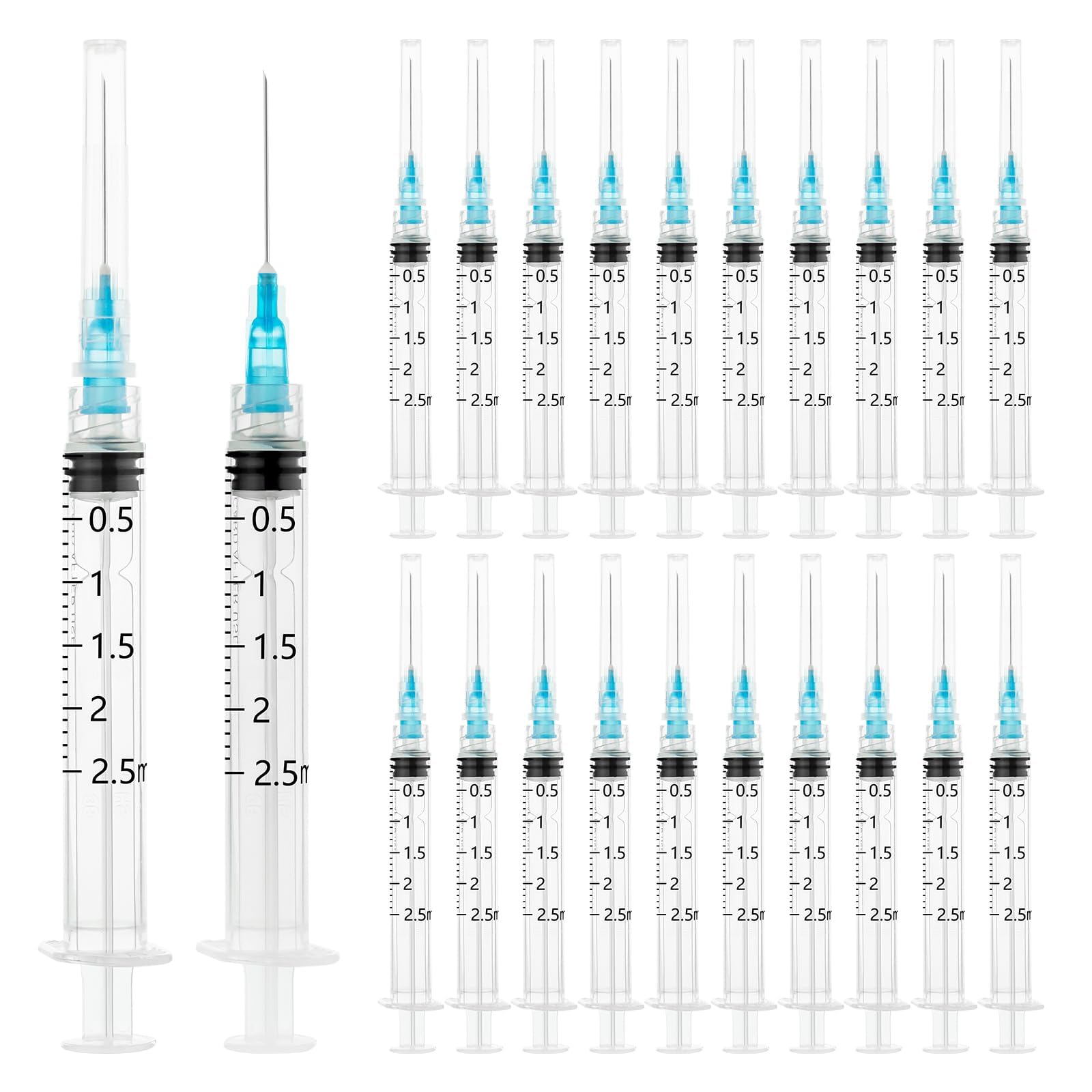 Hantskop 2ml Luer Lock Syringe with 23G Needle