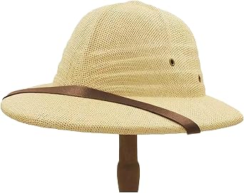 100% Straw Helmet Pith Sun Hat Summer Men Vietnam War Army Hat Dad Boater Bucket Hats Safari Jungle Miners Cap
