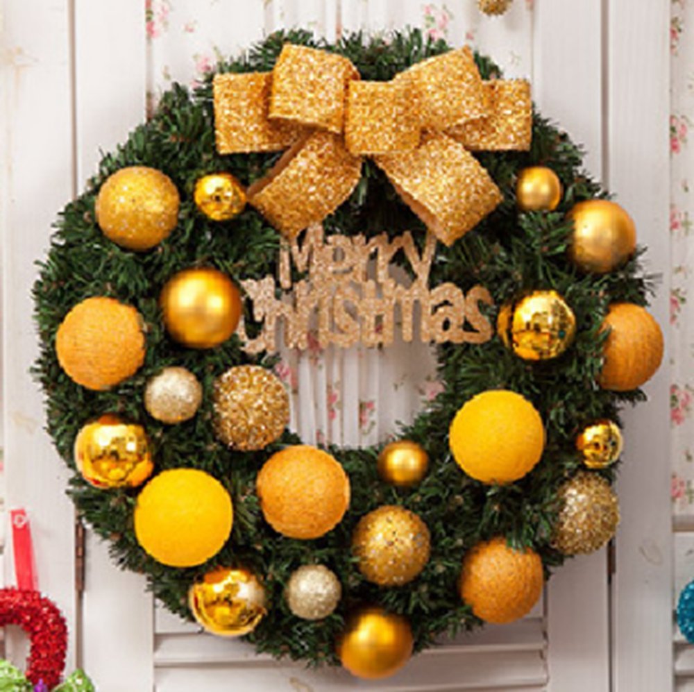 Amazon | クリスマス リース 玄関 ドア ゴージャス かわいい 選べる 3