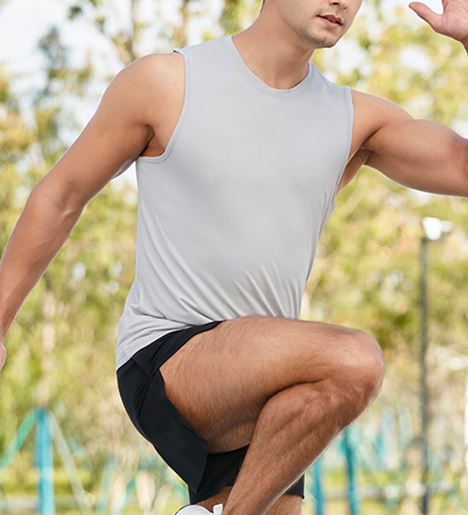 3 Piezas Camisetas sin Mangas para Hombre Camiseta Tirantes Verano de Entrenamiento atléticas Transpirables al Aire Libre Camisetas sin Mangas de Fitness