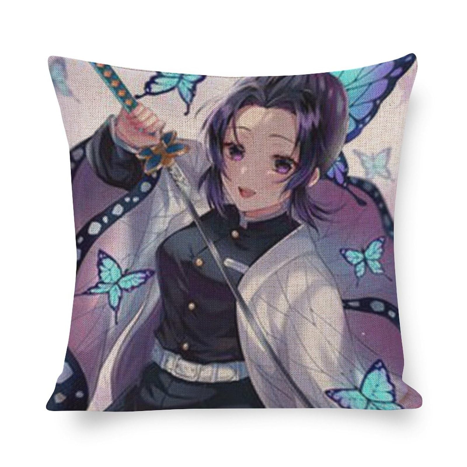 Amazon｜あいのにじょ 鬼滅の刃 胡蝶しのぶ2 (8) 綿麻 抱き枕カバー