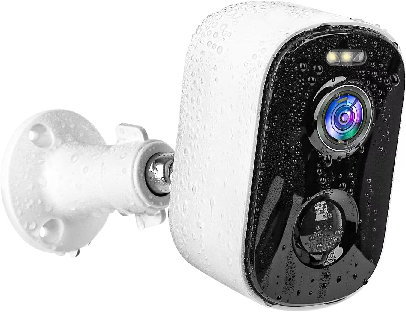 Geekee 1080P Security WiFi Cameras for Home Security, Wireless Outdoor with Motion Detection, Spotlight/Siren Alarm, Color Night Vision, 2-Way Talk, Waterproof SD/Cloud Storage Battery Powered