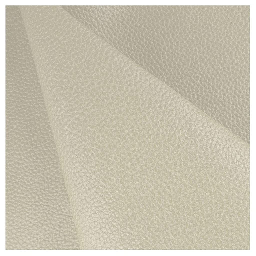 Tessuto in Ecopelle/Finta Pelle Nera per Rivestimento e Arredamento – 140 x 100 cm – Pelle Sintetica Morbida per Arredo, Divani, Sedie, Casa, Accessori(Cream color,1.4X5m)