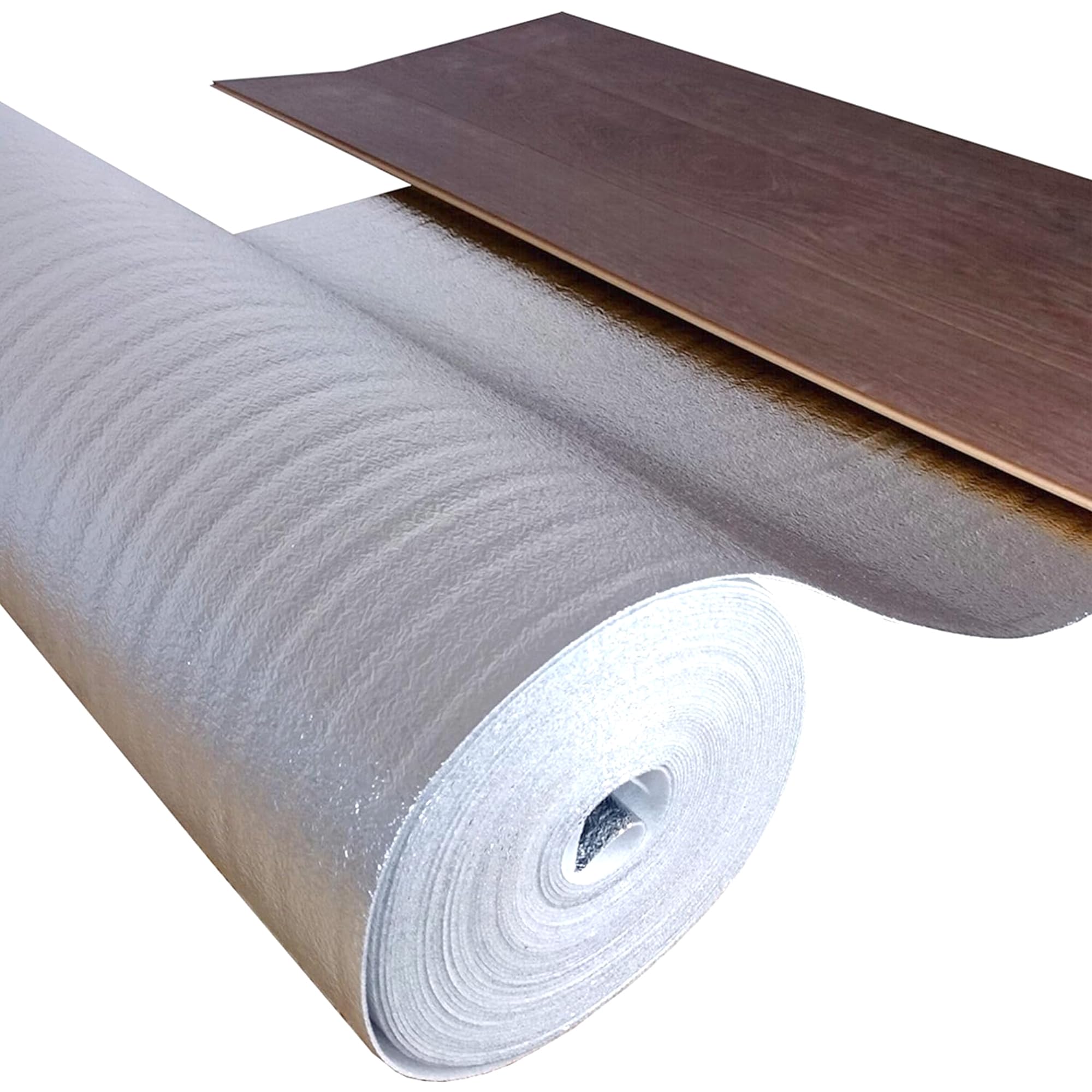 uficell® Trittschalldämmung ALU - PE-Schaum mit Alu-Dampfbremse - Stärke: 2 mm - Akustik Tritt- und Gehschalldämmung - Perfekt für Laminat und Parkettböden (25 m² | 1 Rolle)