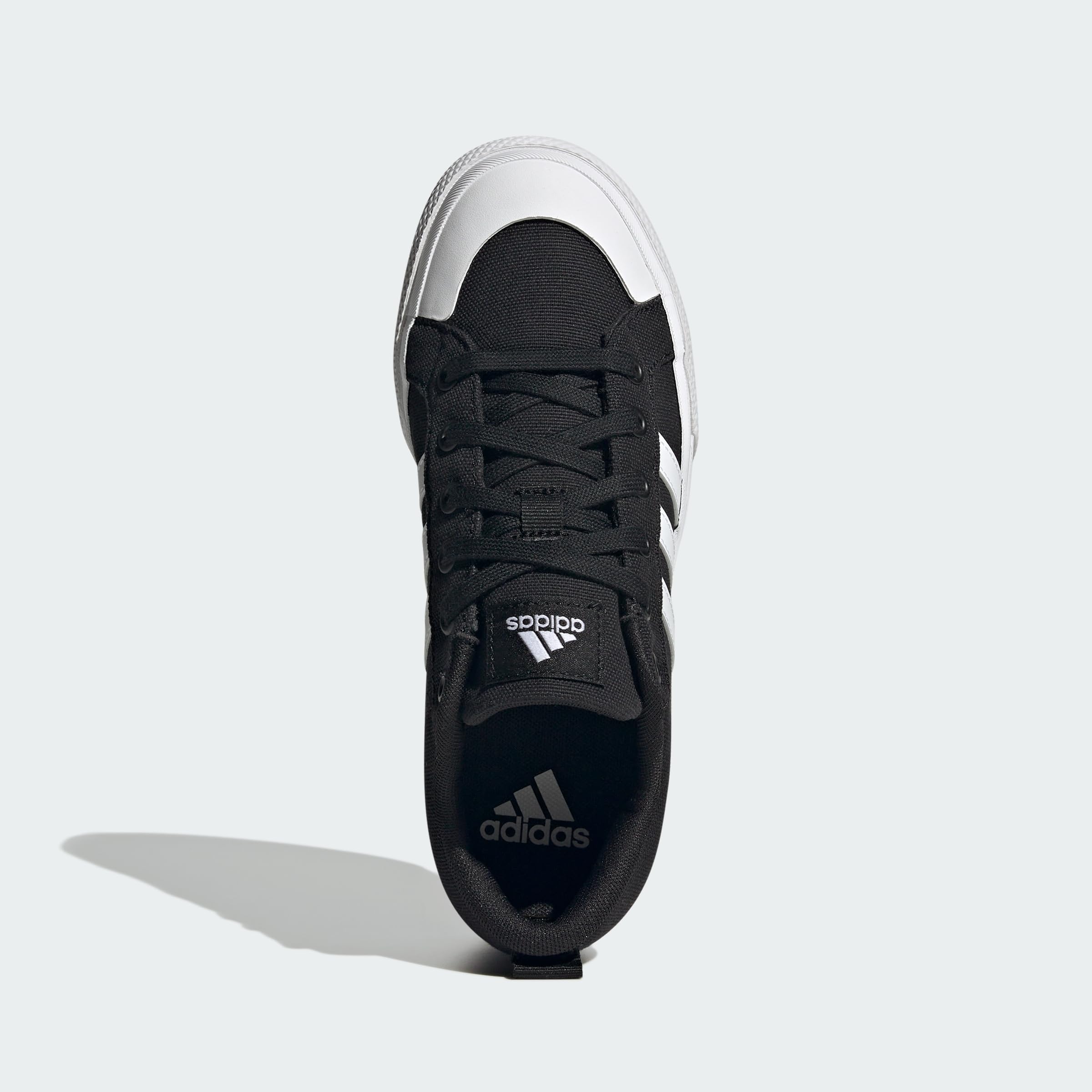 adidas Women’s Bravada 2.0 Platform Shoes: 7 Black/White/Black