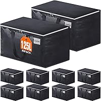 Vista 8 de Bolsas de mudanza resistentes con cremalleras fuertes y asas, suministros de mudanza plegables, bolsas de almacenamiento para embalaje y mudanza