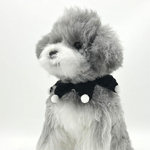 Bandanas para perro para el día de San Valentín, disfraz de gato hecho a mano y bandanas para perro, ropa de perro de punto con campana silenciosa,