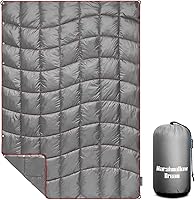 Vista 24 de Manta de campamento, manta acolchada plegable de plumón alternativo, ligera, resistente al viento, resistente al agua para exteriores, senderismo