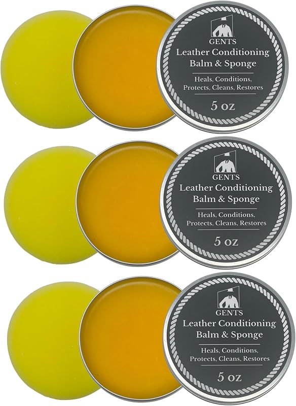 G.B.S Leather Milk Condicionador e Limpador para Couro com Esponja, Bálsamo de 142 g, Kit com 3