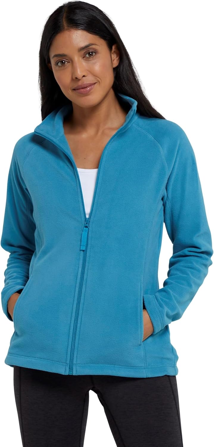 Mountain Warehouse Raso Womens Fleece – Soft Touch Ladies Sweater Top with Full Zip, Microfleece – Best for Daily Use, Outdoors & Travelling Mountain Warehouse Raso Womens Fleece – Soft Touch Ladies Sweater Top with Full Zip, Microfleece – Best for Daily Use, Outdoors & Travelling